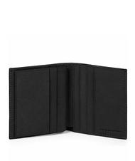 PIQUADRO BLACK SQUARE  Vertikale Lederbrieftasche - Brieftaschen Herren