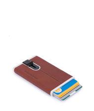 PIQUADRO  BLACK SQUARE Kartenetui aus Metall mit Leder&uuml;berzug LEDER - Brieftaschen Herren - 2