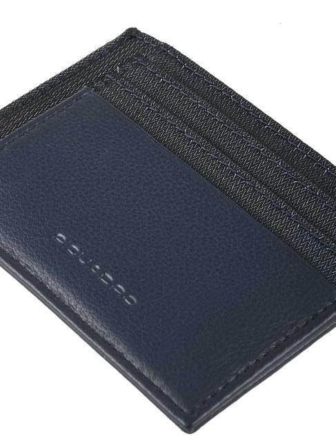 P16  Flacher Kartenhalter CHEVRON BLAU - Brieftaschen Herren