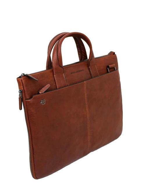 BLACK SQUARE  15" PC-Aktentasche, erweiterbar Leder - Arbeitstaschen