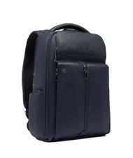 PIQUADRO HEDLEY 14-Zoll-Laptop-Rucksack aus Leder Blau - PC-Rucks&auml;cke - 2