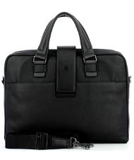 PIQUADRO ILI Aktentasche aus Leder f&uuml;r PC 14 " Schwarz - Arbeitstaschen - 2