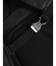 PIQUADRO BLACK SQUARE Lederrucksack f&uuml;r 14-Zoll-Laptop Schwarz - PC-Rucks&auml;cke - 3