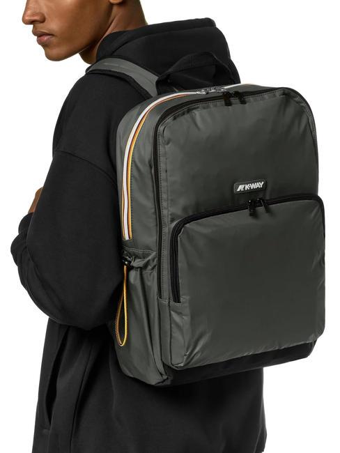 GIZY Nylonrucksack f&uuml;r 15-Zoll-Laptop gr&uuml;n schw&auml;rzlich - PC-Rucks&auml;cke