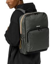 KWAY GIZY Nylonrucksack f&uuml;r 15-Zoll-Laptop gr&uuml;n schw&auml;rzlich - PC-Rucks&auml;cke - 4