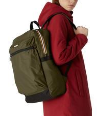 KWAY LAON Nylonrucksack gr&uuml;n schw&auml;rzlich - Rucks&auml;cke f&uuml;r Schule &amp; Freizeit - 4