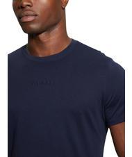 GUESS PIMA Baumwoll-T-Shirt mit gesticktem Logo smartblue - Herren-T-Shirts - 3