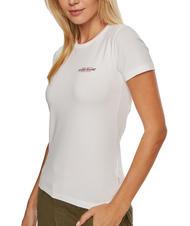 GUESS JEANS SLIM AMERICA Slim-Fit-T-Shirt purwei&szlig; - T-Shirts und Tops f&uuml;r Damen - 3