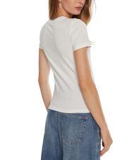 GUESS JEANS SLIM LOGO Slim-Fit-Stretch-T-Shirt - T-Shirts und Tops f&uuml;r Damen