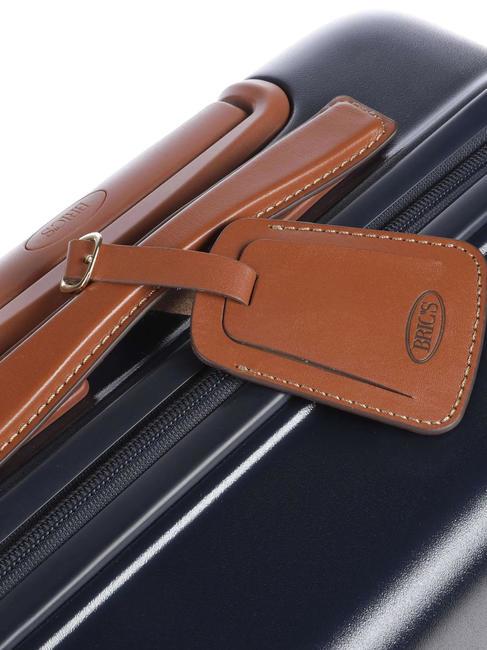 BELLAGIO Handgep&auml;ckwagen blau / Leder - Handgep&auml;ck