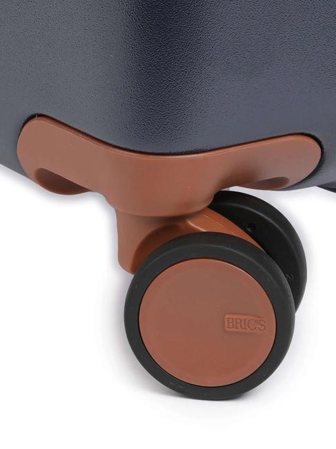 BELLAGIO Handgep&auml;ckwagen blau / Leder - Handgep&auml;ck