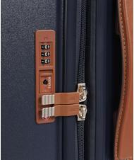 BRIC&rsquo;S BELLAGIO Mittelgro&szlig;er, erweiterbarer Trolley blau / Leder - Harte Trolleys - 5