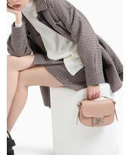 ARMANI EXCHANGE A|X BUCKLE Mini-Rundtasche mit Schultergurt Milchpunsch - Damentaschen - 6