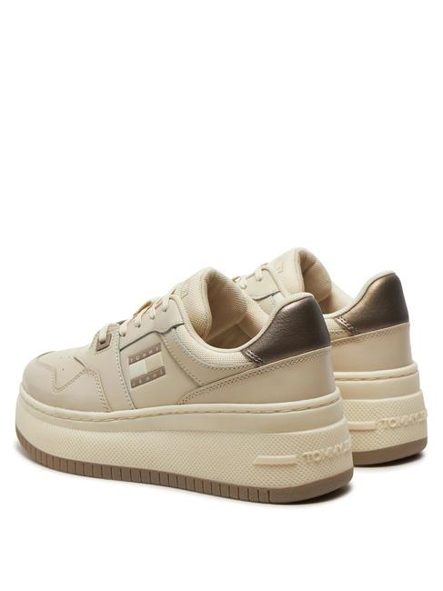 TOMMY JEANS RETRO BASKET  Hohe Turnschuhe Zeitungspapier - Damenschuhe