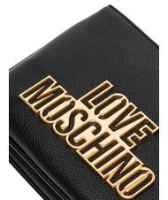 LOVE MOSCHINO METALLIC LOGO Umh&auml;ngetasche Schwarz - Damentaschen - 3
