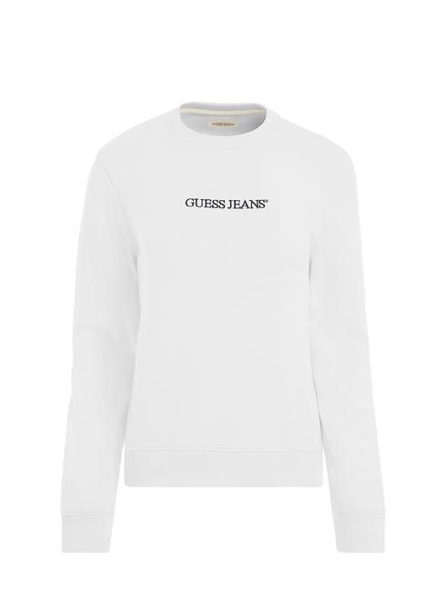 LOGO Sweatshirt mit normaler Passform und Rundhalsausschnitt purwei&szlig; - Sweatshirts Damen