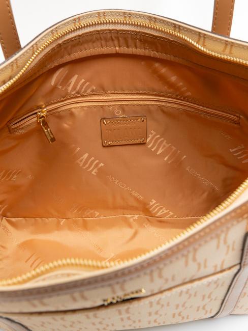 MONOGRAM Einkaufstasche mit Logo-Aufdruck Creme - Damentaschen