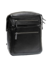 MOMO DESIGN BICOLOR Lederrucksack f&uuml;r 15,6-Zoll-Laptop Schwarz Schwarz - PC-Rucks&auml;cke - 4