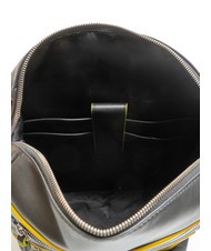 MOMO DESIGN BICOLOR Lederrucksack f&uuml;r 15,6-Zoll-Laptop Schwarz Gelb - PC-Rucks&auml;cke - 5