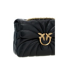 PINKO LOVE PUFF CLASSIC Umh&auml;ngetasche aus Nappaleder schwarz-antikgold - Damentaschen - 4