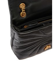 PINKO LOVE PUFF MINI Mini-Umh&auml;ngetasche aus Nappa schwarz-antikgold - Damentaschen - 4