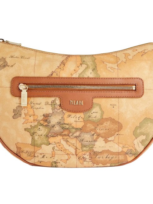 GEO CLASSIC Halbmondf&ouml;rmige Umh&auml;ngetasche NAT&Uuml;RLICH - Damentaschen