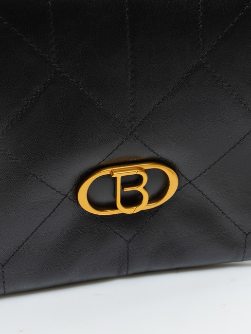 CHAMONIX  Umh&auml;ngetasche aus Leder Schwarz - Damentaschen