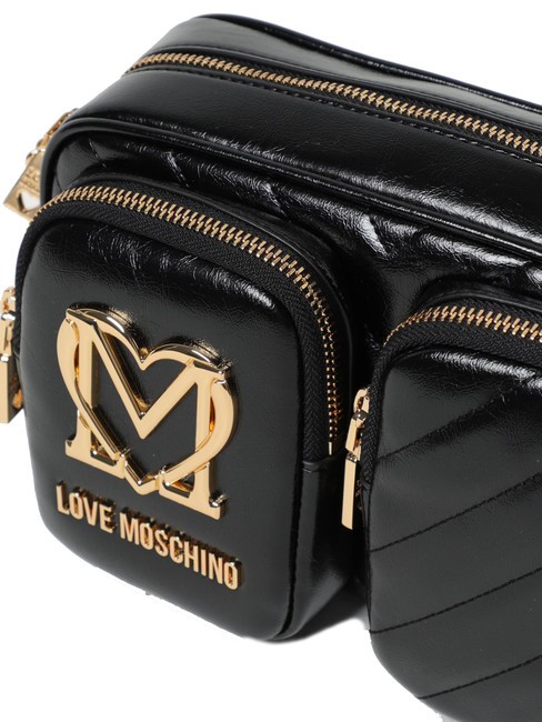 CITY POCKETS Gesteppte Umh&auml;ngetasche Schwarz - Damentaschen