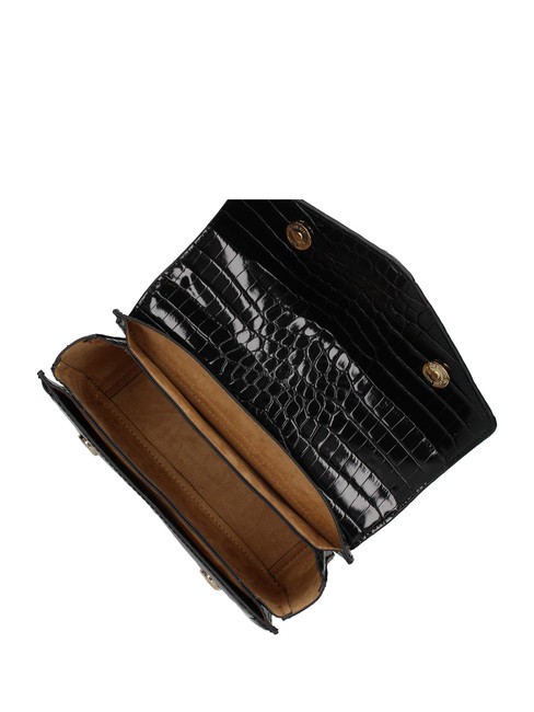 CHAIN CROCO Bedruckte Umh&auml;ngetasche Schwarz - Damentaschen