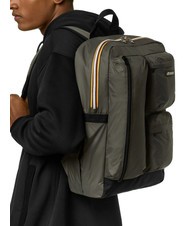 KWAY AMBERT 15,6-Zoll-Laptop-Rucksack gr&uuml;n schw&auml;rzlich - PC-Rucks&auml;cke - 4