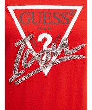 GUESS SS CN ICON  Baumwoll-T-Shirt k&ouml;stliches Rot - T-Shirts und Tops f&uuml;r Damen - 4