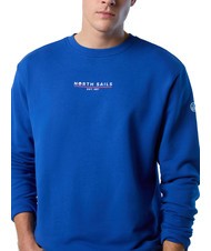 NORTH SAILS BASIC Baumwoll-Sweatshirt mit Logo-Schriftzug Surfblau - Sweatshirts Herren - 3