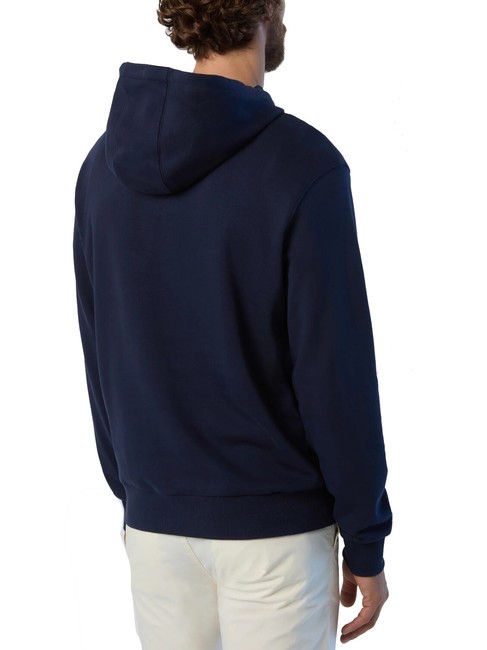 BASIC Kapuzenpullover mit Logo-Print Navy blau - Sweatshirts Herren