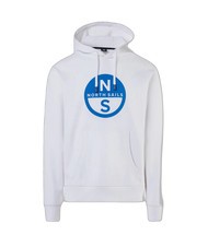NORTH SAILS BASIC Kapuzenpullover mit Logo-Print Wei&szlig; - Sweatshirts Herren - 4