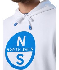 NORTH SAILS BASIC Kapuzenpullover mit Logo-Print Wei&szlig; - Sweatshirts Herren - 3