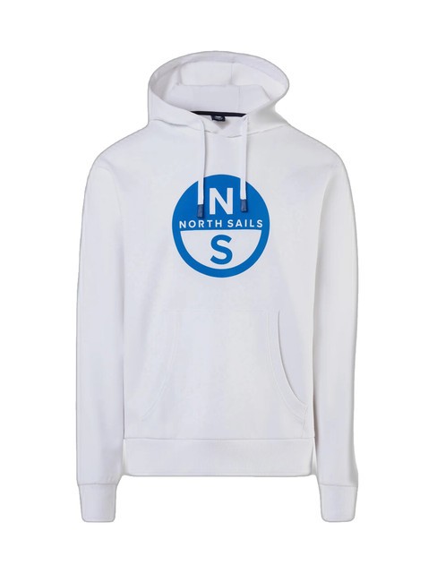 BASIC Kapuzenpullover mit Logo-Print Wei&szlig; - Sweatshirts Herren