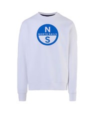 NORTH SAILS BASIC Sweatshirt mit Rundhalsausschnitt und Logo-Print Wei&szlig; - Sweatshirts Herren - 4