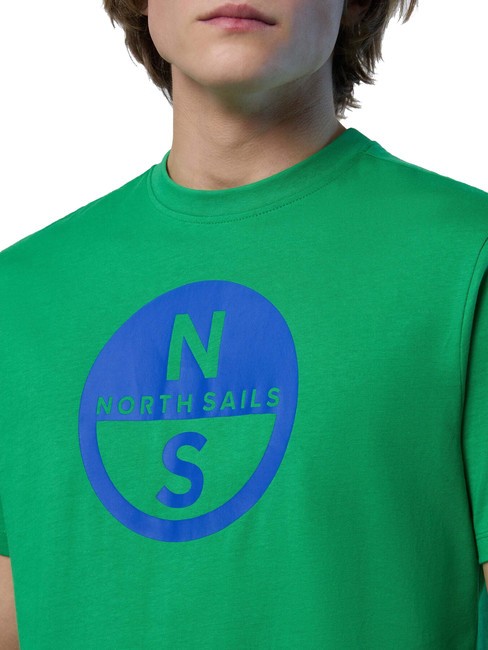 BASIC T-Shirt aus Baumwolle mit Logo-Print gr&uuml;ne Biene - Herren-T-Shirts