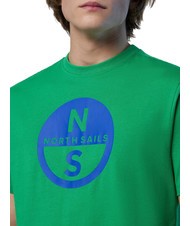 NORTH SAILS BASIC T-Shirt aus Baumwolle mit Logo-Print gr&uuml;ne Biene - Herren-T-Shirts - 3