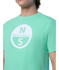 NORTH SAILS BASIC T-Shirt aus Baumwolle mit Logo-Print Fr&uuml;hlingsknospe - Herren-T-Shirts - 3