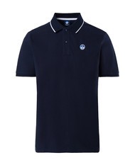 NORTH SAILS COLLAR STRIPED Kurzarm-Poloshirt aus Baumwolle Navy blau - Herren-Polo-Shirts/Herren-Polo-Shirt/Herrenpoloshirt/Herrenpoloshirts - 5
