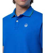 NORTH SAILS COLLAR STRIPED Kurzarm-Poloshirt aus Baumwolle k&ouml;niglich - Herren-Polo-Shirts/Herren-Polo-Shirt/Herrenpoloshirt/Herrenpoloshirts - 4