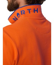 NORTH SAILS COLLAR STRIPED Kurzarm-Poloshirt aus Baumwolle Flammenorange - Herren-Polo-Shirts/Herren-Polo-Shirt/Herrenpoloshirt/Herrenpoloshirts - 5