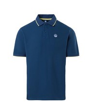 NORTH SAILS COLLAR STRIPED Kurzarm-Poloshirt aus Baumwolle dunkler Denim - Herren-Polo-Shirts/Herren-Polo-Shirt/Herrenpoloshirt/Herrenpoloshirts - 4