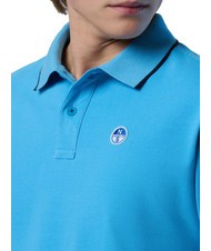 NORTH SAILS COLLAR STRIPED Kurzarm-Poloshirt aus Baumwolle Himmelblau - Herren-Polo-Shirts/Herren-Polo-Shirt/Herrenpoloshirt/Herrenpoloshirts - 3