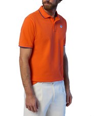 NORTH SAILS COLLAR STRIPED Kurzarm-Poloshirt aus Baumwolle Flammenorange - Herren-Polo-Shirts/Herren-Polo-Shirt/Herrenpoloshirt/Herrenpoloshirts - 3