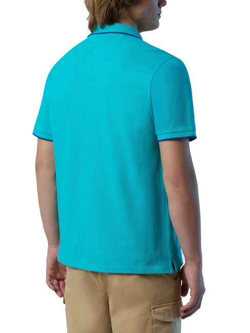 COLLAR STRIPED Kurzarm-Poloshirt aus Baumwolle Keramik - Herren-Polo-Shirts/Herren-Polo-Shirt/Herrenpoloshirt/Herrenpoloshirts