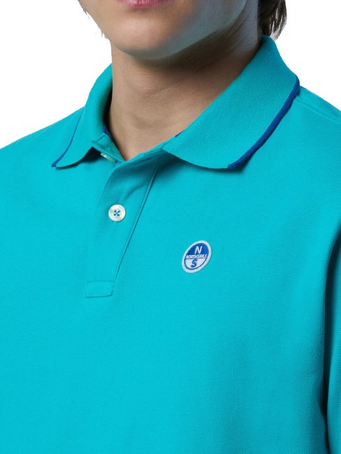 COLLAR STRIPED Kurzarm-Poloshirt aus Baumwolle Keramik - Herren-Polo-Shirts/Herren-Polo-Shirt/Herrenpoloshirt/Herrenpoloshirts