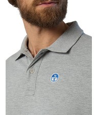 NORTH SAILS BASIC Kurzarm-Poloshirt aus Baumwolle graue Melange - Herren-Polo-Shirts/Herren-Polo-Shirt/Herrenpoloshirt/Herrenpoloshirts - 4