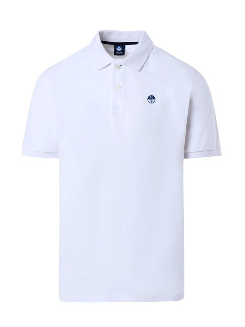 BASIC Kurzarm-Poloshirt aus Baumwolle Wei&szlig; - Herren-Polo-Shirts/Herren-Polo-Shirt/Herrenpoloshirt/Herrenpoloshirts